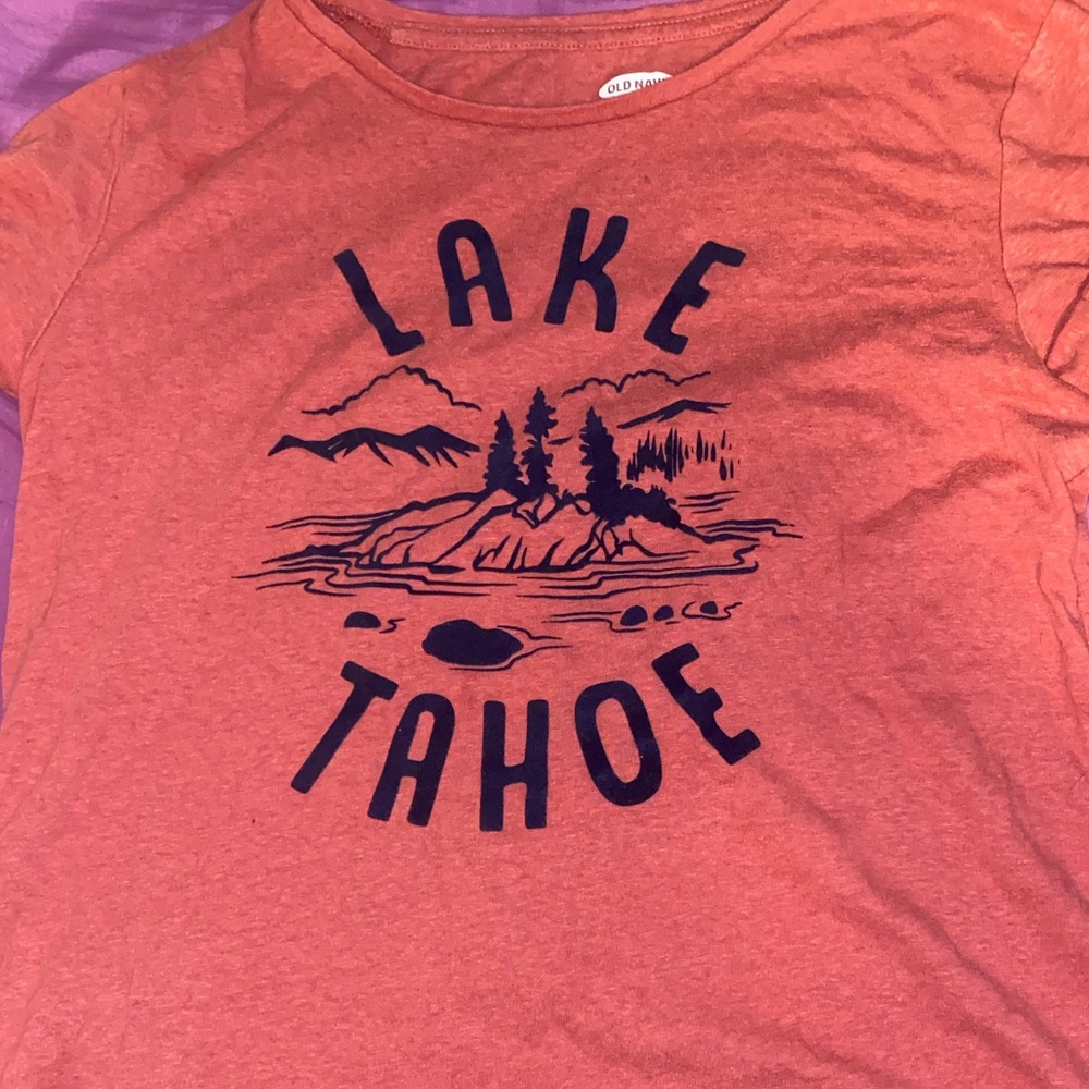 pink lake tahoe shirt